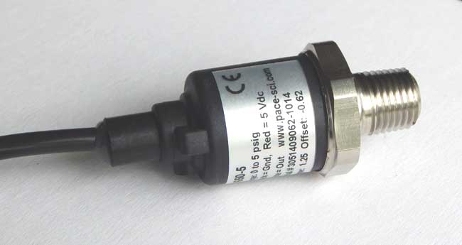 P1650 Pressure Sensor with 316L SS wetted parts and pressure range down to 0-5 psig